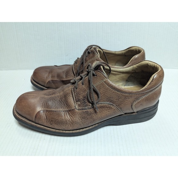 Johnston & Murphy Shoes Mens 11 M Brown Leather Bicycle Oxford Shuler Lace up - Picture 8 of 12
